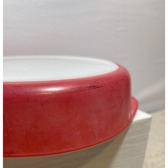 Vintage 8" Pyrex Pink Flamingo Casserole Baking Dish With Handles #221 - Picture 3 of 10